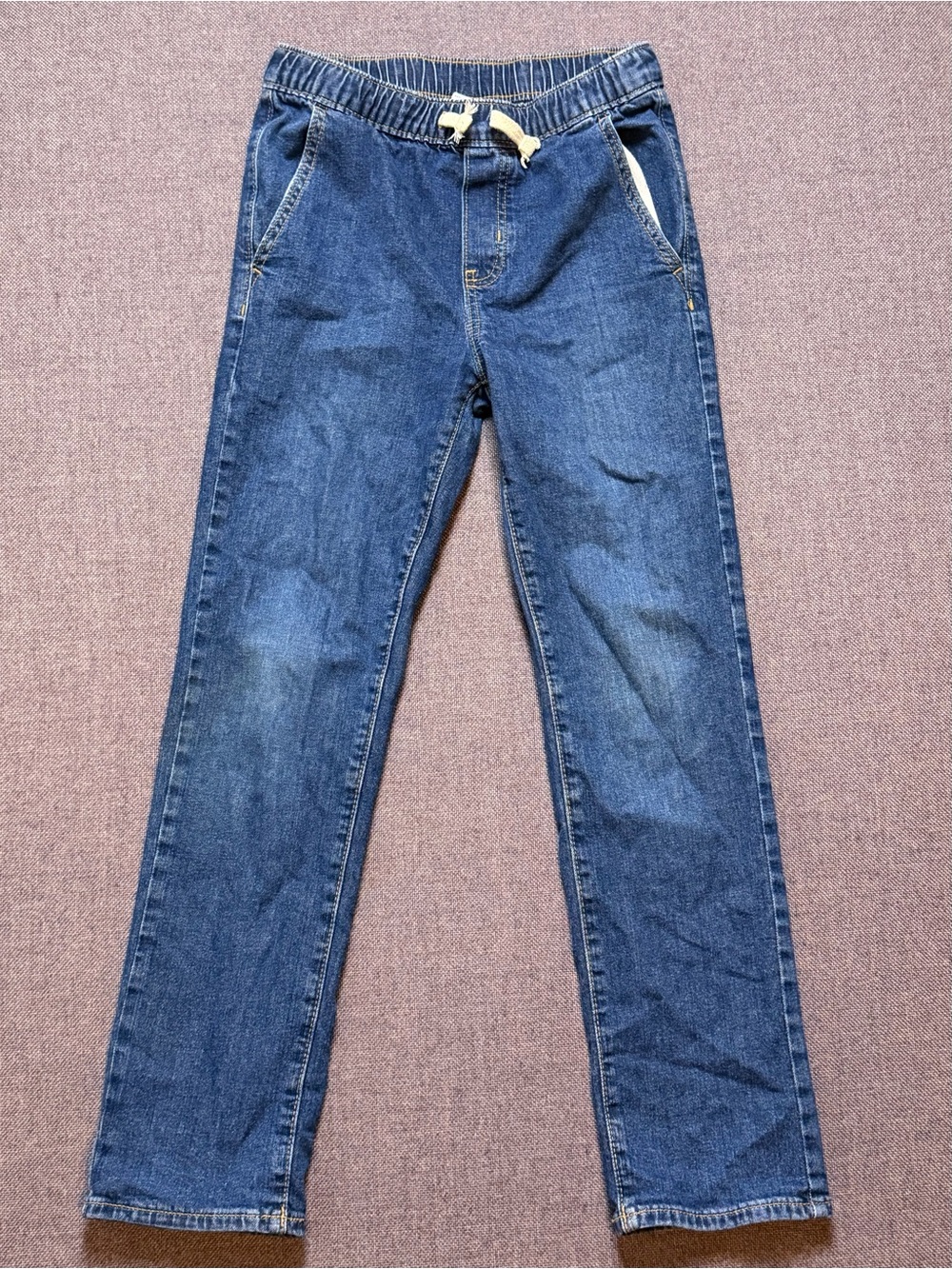 Kid’s Blue Denim Drawstring Jeans